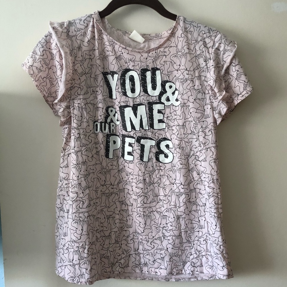 Ruffle sleeve pink t from Zara girls